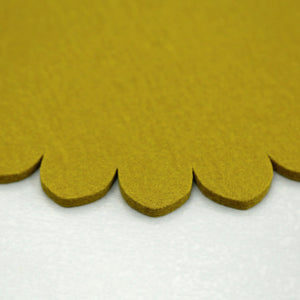 Graf Lantz Felt Scallop Trivet / Dandelion