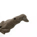 Rustic Cast Iron Dog Hook / Gray