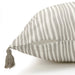 Outdoor Square Pillow / Gray Stripe