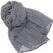 Block Print Cotton Scarf / Adeline Navy