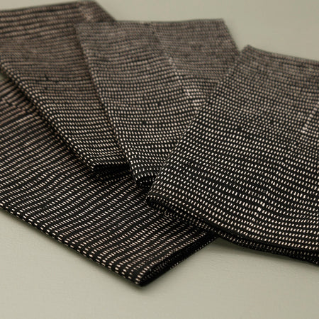 Block Print 4pc Napkin Set / Alice Stripes Midnight