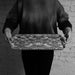 William Morris Strawberry Thief Melamine Serving Tray / Blue