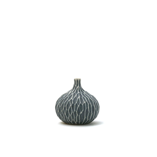 Porcelain Mini Bud Vase / Light Blue Web