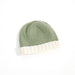 Organic Cotton Baby Hat / Ecru & Mint Combo