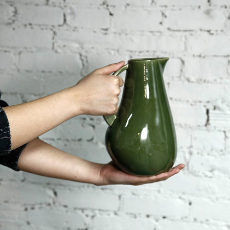 Kuduo Stoneware Pitcher or Vase / Green