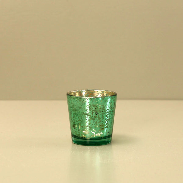 Green Glass Votive Candle Holder