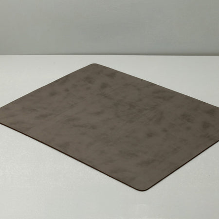 Faux Leather Placemats / Rectangle / Gray