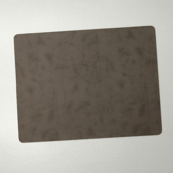 Faux Leather Placemats / Rectangle / Gray