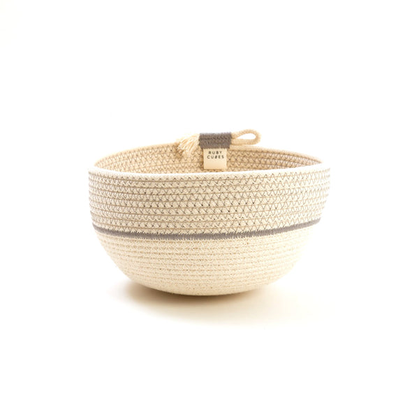 Handmade Rope Bowl / Grey