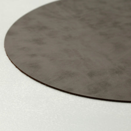 Faux Leather Placemats / Round / Gray