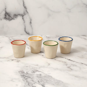 Espresso Shot Cup / Blue Rim