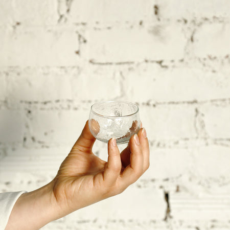Hammered Glass Dip Bowls