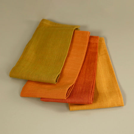 Harvest Assorted Cotton Dinner Napkins 16" / 4pc