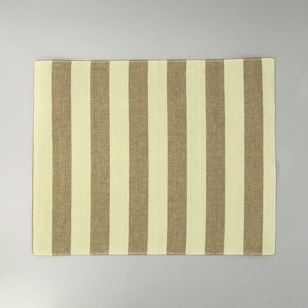Essential Striped Placemat / Olive Sage