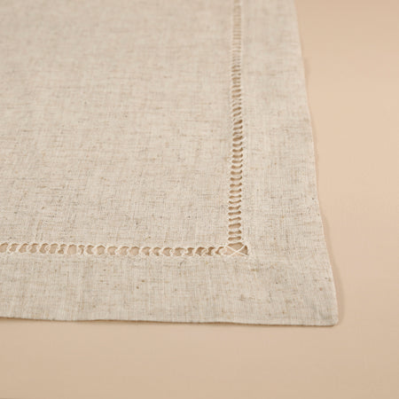 Hemstitch Natural Table Runners