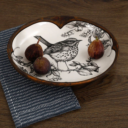 Laura Zindel Small Serving Dish / Hermit Thrush