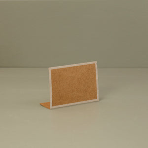 Hester & Cook Paper Place Cards / Kraft White Frame
