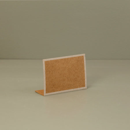 Hester & Cook Paper Place Cards / Kraft White Frame