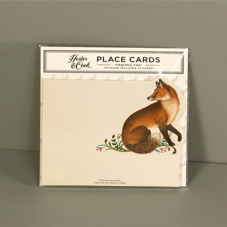 Hester & Cook Paper Place Cards / Fanciful Fox