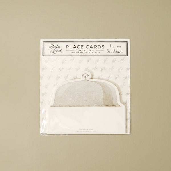 Hester & Cook Paper Place Cards / Serving Dome Place Card