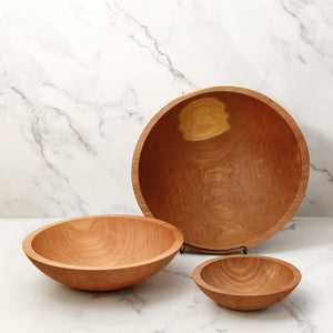 Michigan Cherry Wooden Salad Bowl 7"