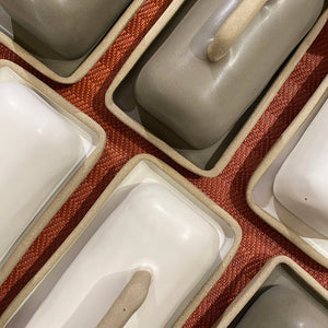 Hand Made Butter Dish / Eggshell