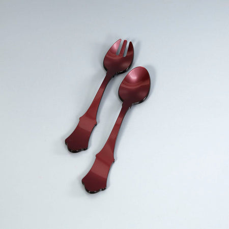 Honorine Acrylic Salad Set / Aubergine