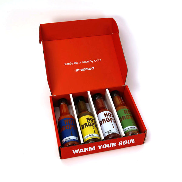 Hot Drops! / Box Set of 4 Hot Sauces