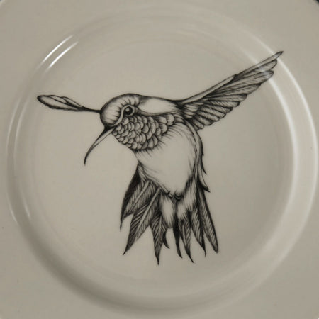 Laura Zindel Dinner Plate / Hummingbird #2