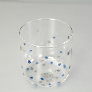 Indigo Dots Votive Holder