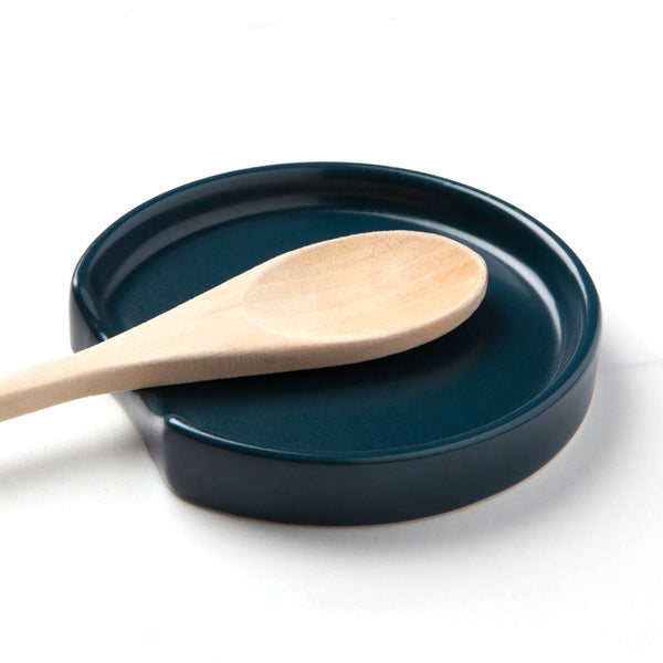 Stoneware Spoon Rest / Matte Ink