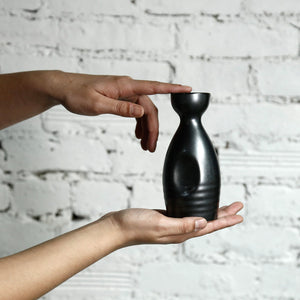 Iron Glaze Japanese Ceramic Sake Pitcher