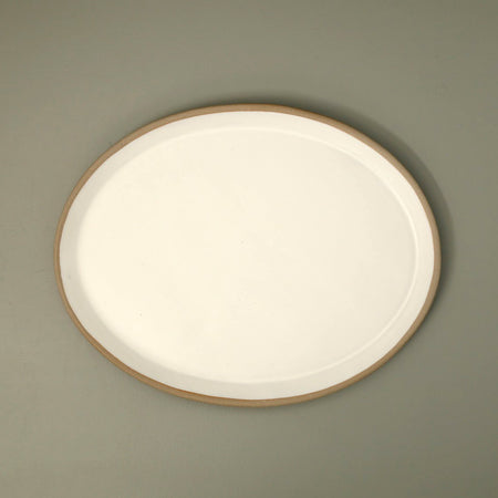 Jars of Dust Oval Platter / Eggshell