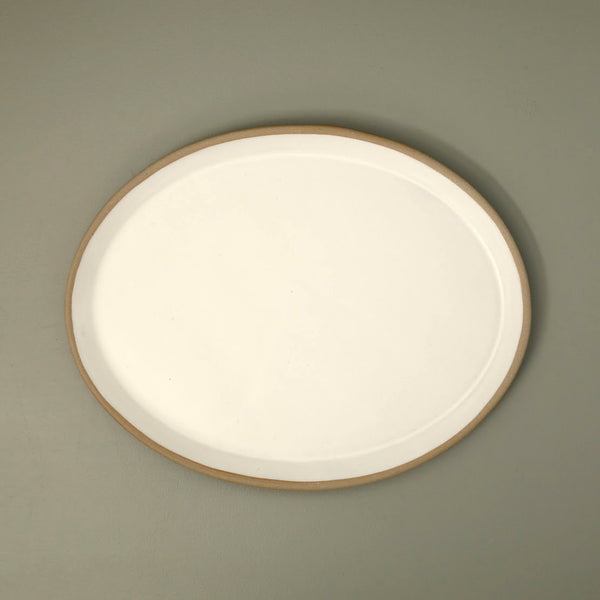 Jars of Dust Oval Platter / Eggshell