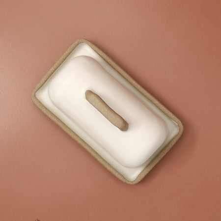 Hand Made Butter Dish / Eggshell