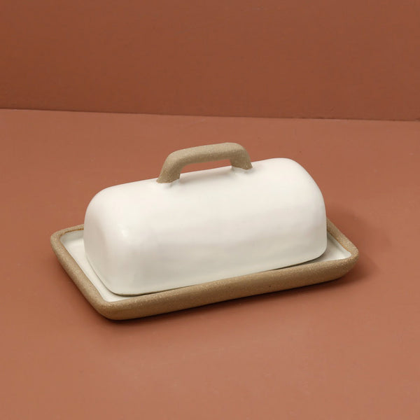 Hand Made Butter Dish / Eggshell