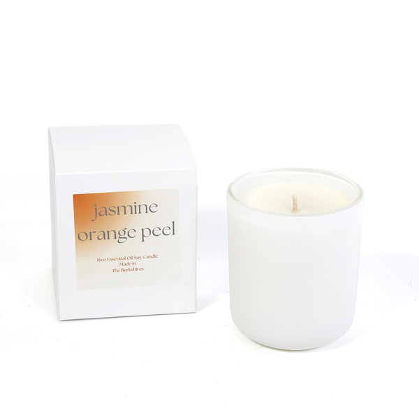 Large Essential Oil Candle / Jasmine Orange Peel