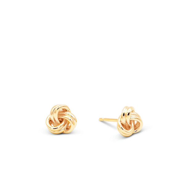 Petite Gold Knot Studs