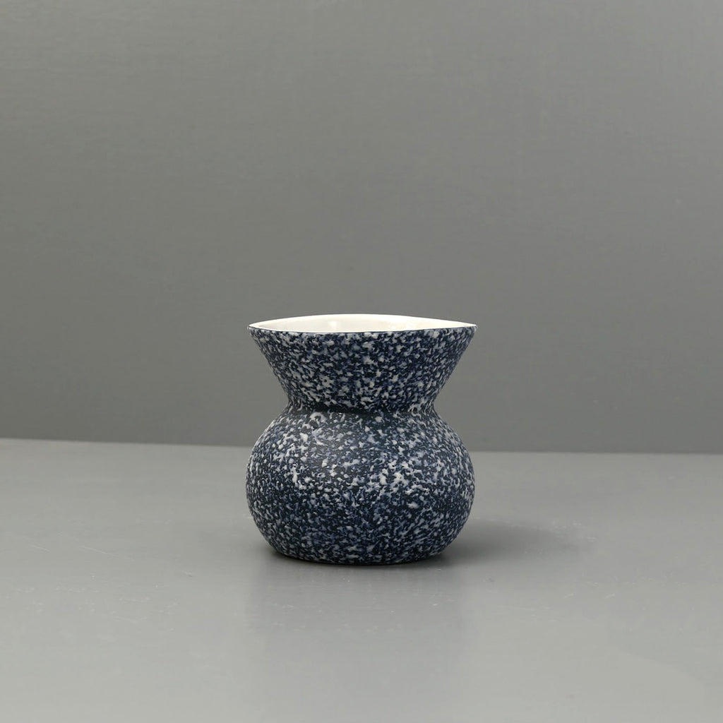 Jube Mini-Handcrafted Porcelain Vase / Blue Speckle