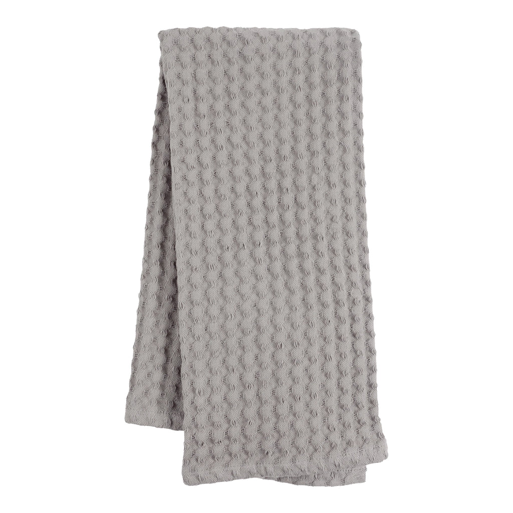 Monaco Cotton Jumbo Waffle Kitchen Towel / Frost Gray