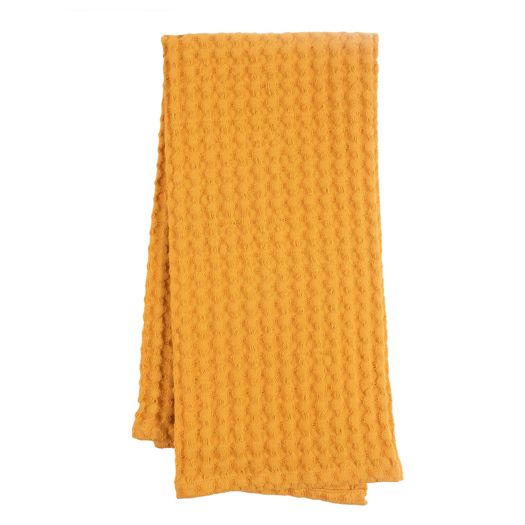 Monaco Cotton Jumbo Waffle Kitchen Towel / Ochre
