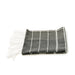 Kalkedon Turkish Cotton Hand Towel / Black & White Multistripe