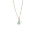 Aqua Chalcedony on Sterling Silver Necklace / KB326