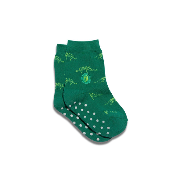 Kids Socks That Give Books / Green Dinosaurs