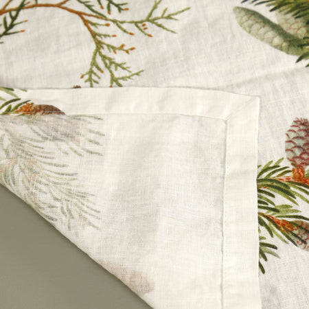Pine Trees Linen Table Runner 18" x 57"