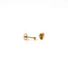 Gold Plated Birthstone Stud Earrings / June / Alexandrite