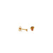 Gold Plated Birthstone Stud Earrings / October / Tourmaline