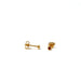 Gold Plated Birthstone Stud Earrings / January / Garnet