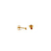 Gold Plated Birthstone Stud Earrings / July / Ruby