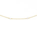 Pearl Drop Choker Necklace / Gold Plate